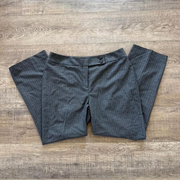Pinstripe grey pants/trousers size 12 - Picture 2 of 4